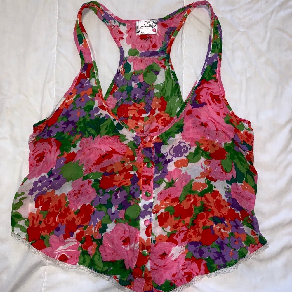 Free People Floral Flowy Tank!
